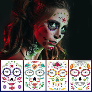 Halloween Farce Maquillage Tatouage Temporaire（10pcs）