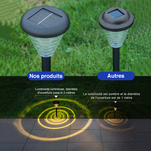 Lampes de pelouse solaires étanches(2 PIÈCES)