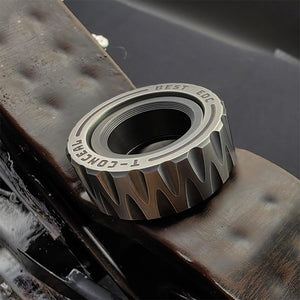 Anneau de Fidget de pneu de moto en acier inoxydable à double fonction