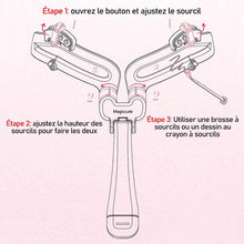 Charger l&#39;image dans la galerie, Pochoir Ajustable Pour Sourcils - ciaovie