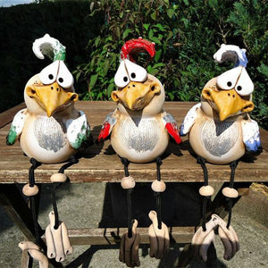 Ornement de jardin de poulet en résine