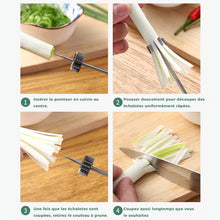 Charger l&#39;image dans la galerie, Acier inoxydable Plum Blossom Coupe-oignons