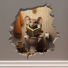 Charger l&#39;image dans la galerie, Autocollant mural trou de souris