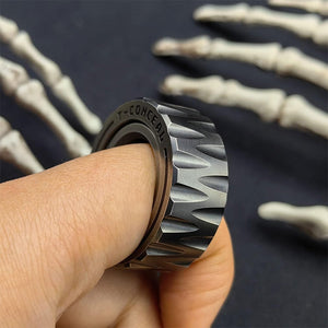 Anneau de Fidget de pneu de moto en acier inoxydable à double fonction