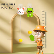 Charger l&#39;image dans la galerie, Ensemble portatif d&#39;entraîneur de tennis de table suspendu d&#39;intérieur