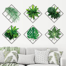 Charger l&#39;image dans la galerie, Sticker mural plante verte 3D