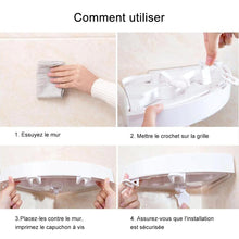 Charger l&#39;image dans la galerie, Tablette d&#39;angle de salle de bain multifonction sans vis - ciaovie