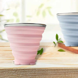 Tasse en silicone portable pour les voyages