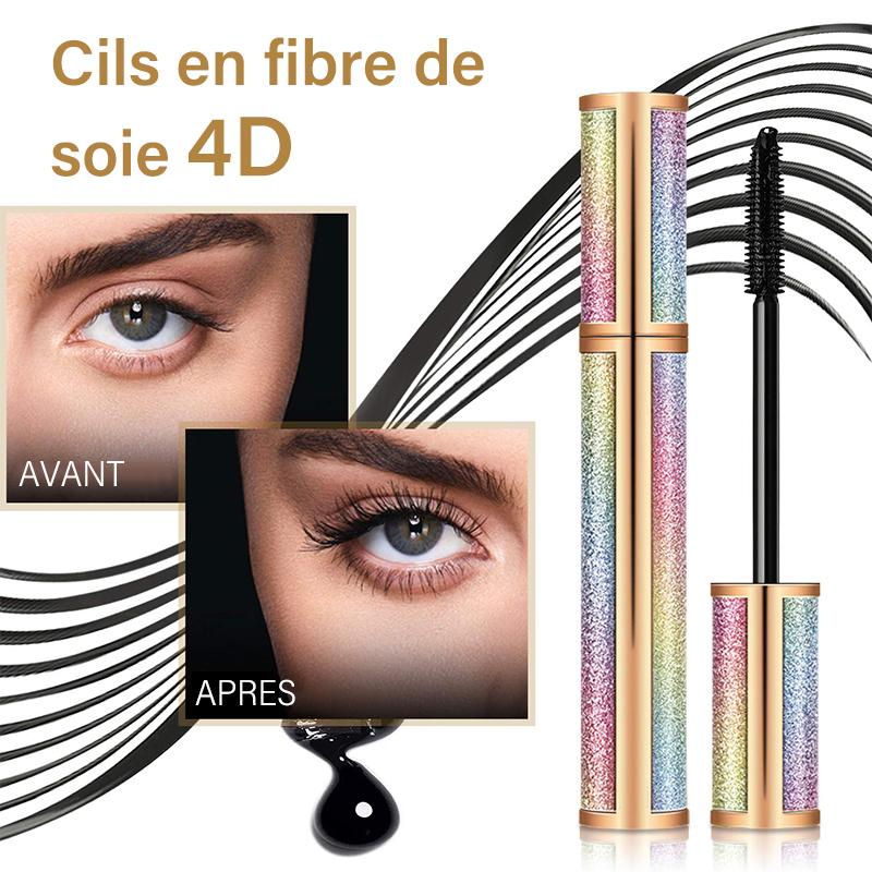 Mascara d'allongement épais en fibre de soie imperméable 4D - ciaovie