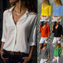 Charger l&#39;image dans la galerie, Dames T-shirt Décontracté en Mousseline de Soie - ciaovie