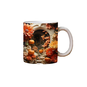 Mug citrouille à trou fissuré