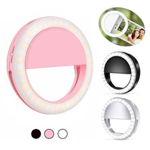 Charger l&#39;image dans la galerie, Anneau de Lumière LED Rechargeable Pour Selfie