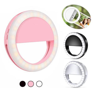Anneau de Lumière LED Rechargeable Pour Selfie