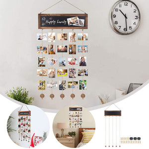 Décoration photo murale en bois
