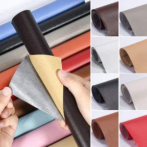 Réparateur de cuir auto-adhésif pour réparation de canapé découpable (50x137cm)