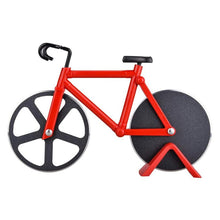 Charger l&#39;image dans la galerie, Coupe-pizza à Roulettes en Forme Vélo / Moto