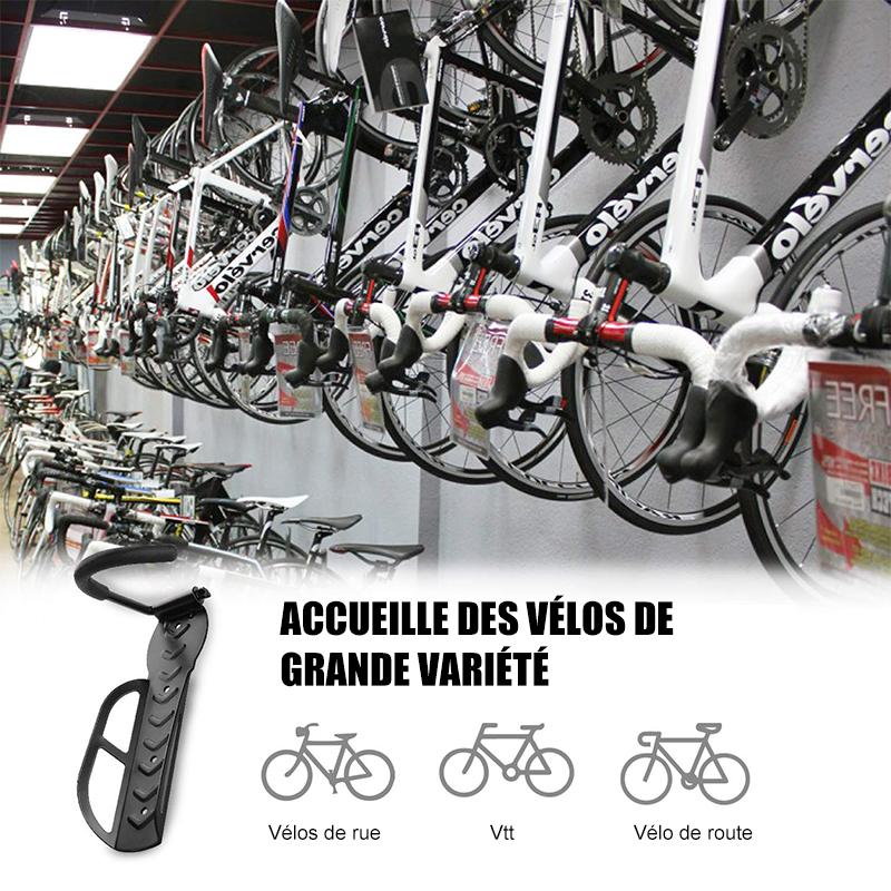 Support De Rangement Pour Bicyclettes Ajustable Suspension À Mur Vertical - ciaovie
