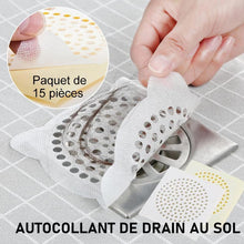 Charger l&#39;image dans la galerie, Autocollant Jetable Anti-Colmatage de Drain de Plancher