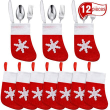 Charger l&#39;image dans la galerie, Ciaovie™ Sac de Couverts de Noël Chaussette Flocon de Neige - ciaovie