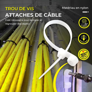 Attaches de Câble à Trou de Vis
