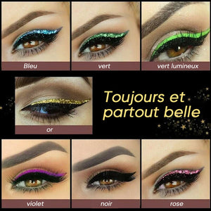 Autocollants imperméables et réutilisables pour eye-liner et cils