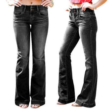 Charger l&#39;image dans la galerie, Ciaovie™ Femmes Mode Taille Haute Jeans Évasé - ciaovie