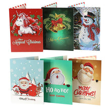 Charger l&#39;image dans la galerie, Ciaovie™ Peinture de Diamant Strass Carte de Voeux de Noël (8 CARTES) - ciaovie
