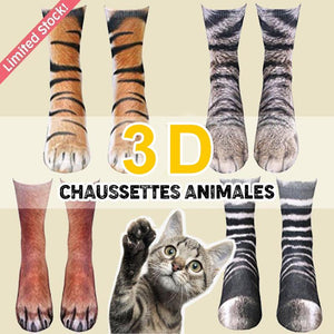 3D Chaussettes d'Animaux Pattes Réalistes - [TAILLE UNIQUE]