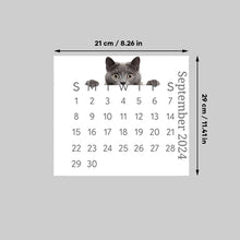 Charger l&#39;image dans la galerie, 🐱Calendrier de bureau 2024 avec chat furtif