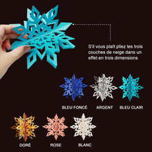Charger l&#39;image dans la galerie, Ciaovie™ Décorations 3D en Flocon de Neige (6/12 pièces) - ciaovie