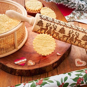 Épingles à rouler en bois de Noël