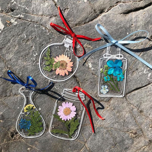 🌸Signets de fleurs séchées transparentes