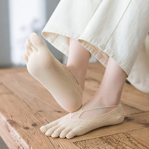 Chaussettes croisées basses unies d'été