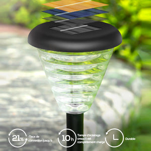 Lampes de pelouse solaires étanches(2 PIÈCES)