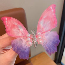 Charger l&#39;image dans la galerie, Pince à cheveux de papillon de couleur dégradée
