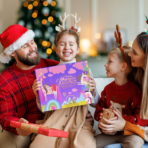 Boîte de cadeaux Licorne de Noël