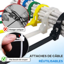 Charger l&#39;image dans la galerie, Attaches de Câble Réutilisables (100PCS)