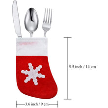 Charger l&#39;image dans la galerie, Ciaovie™ Sac de Couverts de Noël Chaussette Flocon de Neige - ciaovie