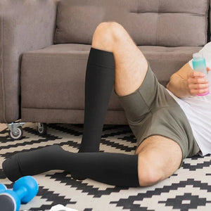 Chaussettes de compression à fermeture éclair et à élastique