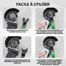 Charger l&#39;image dans la galerie, Clé pour meuleuse d&#39;angle Outil de démontage ajustable