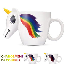 Charger l&#39;image dans la galerie, 3D Licorne Tasse de Sensible à la Chaleur - ciaovie