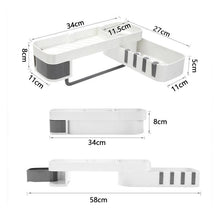 Charger l&#39;image dans la galerie, Ciaovie™ Étagère de Douche Rangement Salle de Bain Montage Réglable Sans Perçer - ciaovie