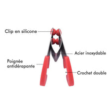 Charger l&#39;image dans la galerie, Clip à Spatule Côté Pot en Acier Inoxydable, 2 pièces