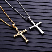 Charger l&#39;image dans la galerie, Collier Acier Titane Croix