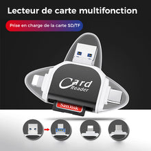 Charger l&#39;image dans la galerie, Lecteur de carte SD TF universel multiport 4 en 1