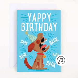 🐶🔊CARTE DE VŒUX - ABOIEMENT ANNIVERSAIRE