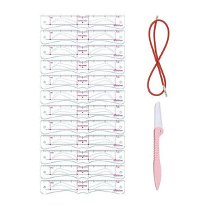 Kit de pochoirs à sourcils en silicone