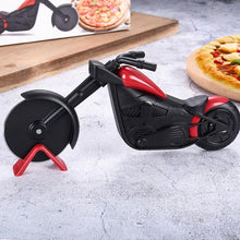 Charger l&#39;image dans la galerie, Coupe-pizza à Roulettes en Forme Vélo / Moto
