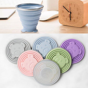 Tasse en silicone portable pour les voyages