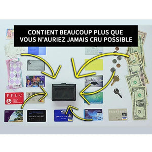 Portefeuille Vertical avec Blocage RFID